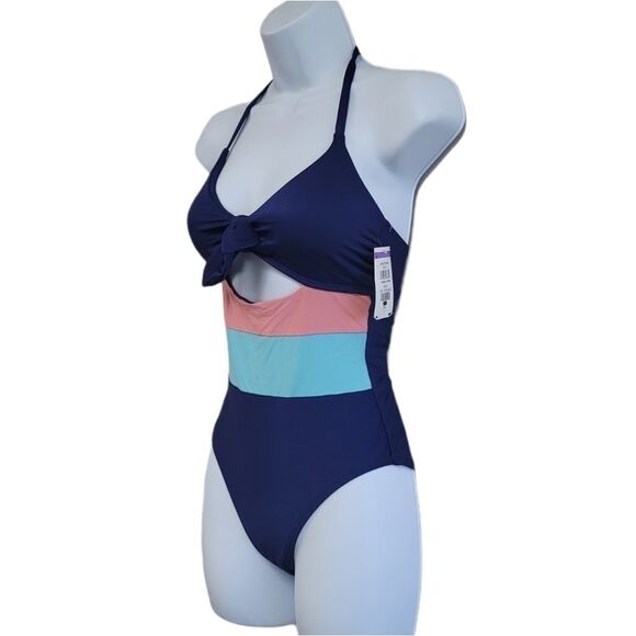 Nwot Splendid Front tie Key hole onepiece swimwear - Picture 4 of 7